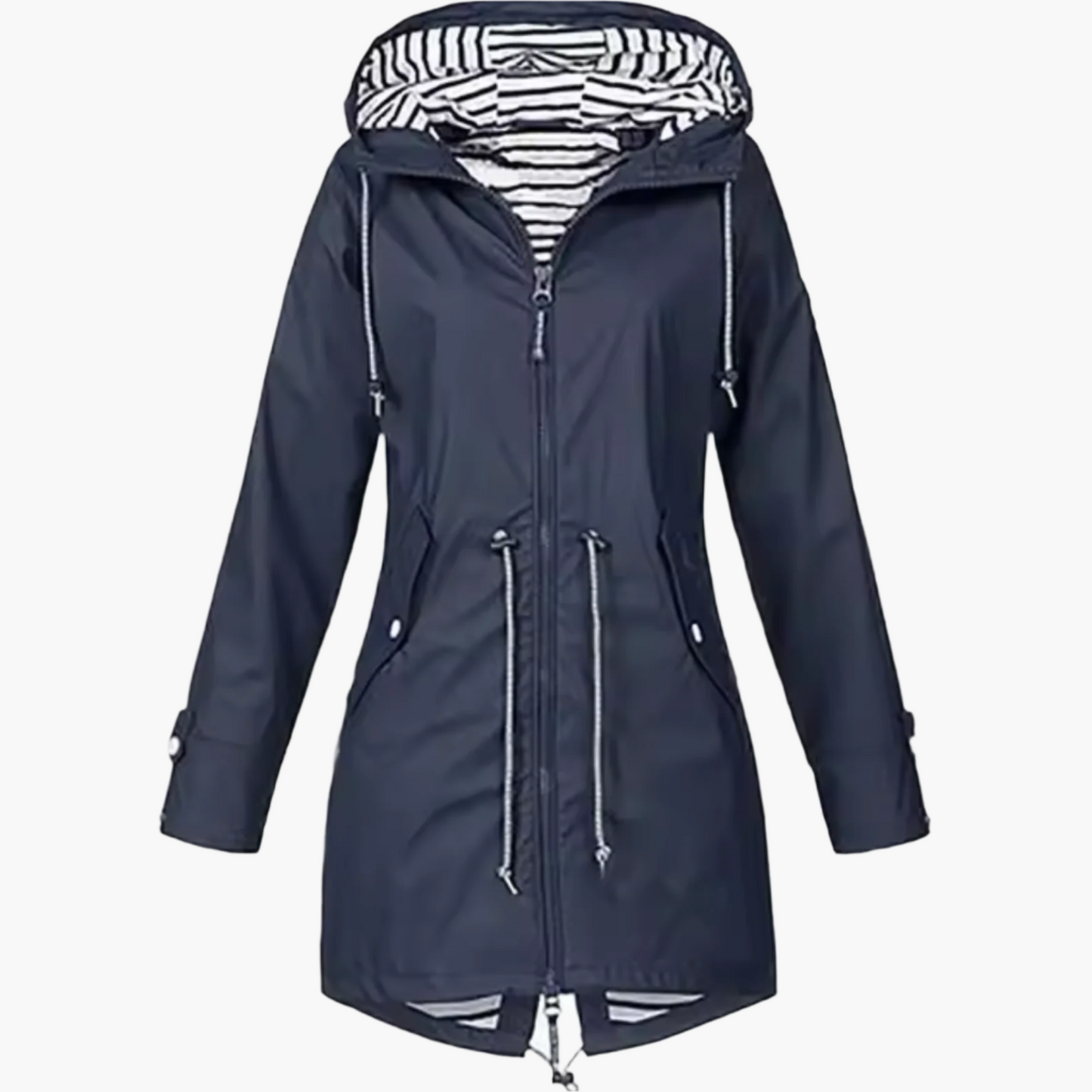 Women's Waterproof Outdoor Hooded Windbreaker Jacket – Casual All-Season Rain Coat