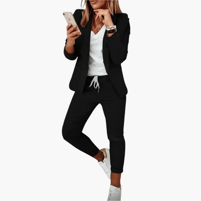 Women's Business Casual Blazer and Pants Set – Stylish Comfortable Office Wear