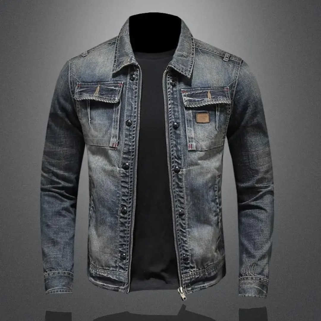 Men's Classic Denim Jacket for Everyday Style and Versatile Layering