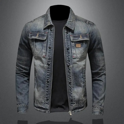 Men's Classic Denim Jacket for Everyday Style and Versatile Layering