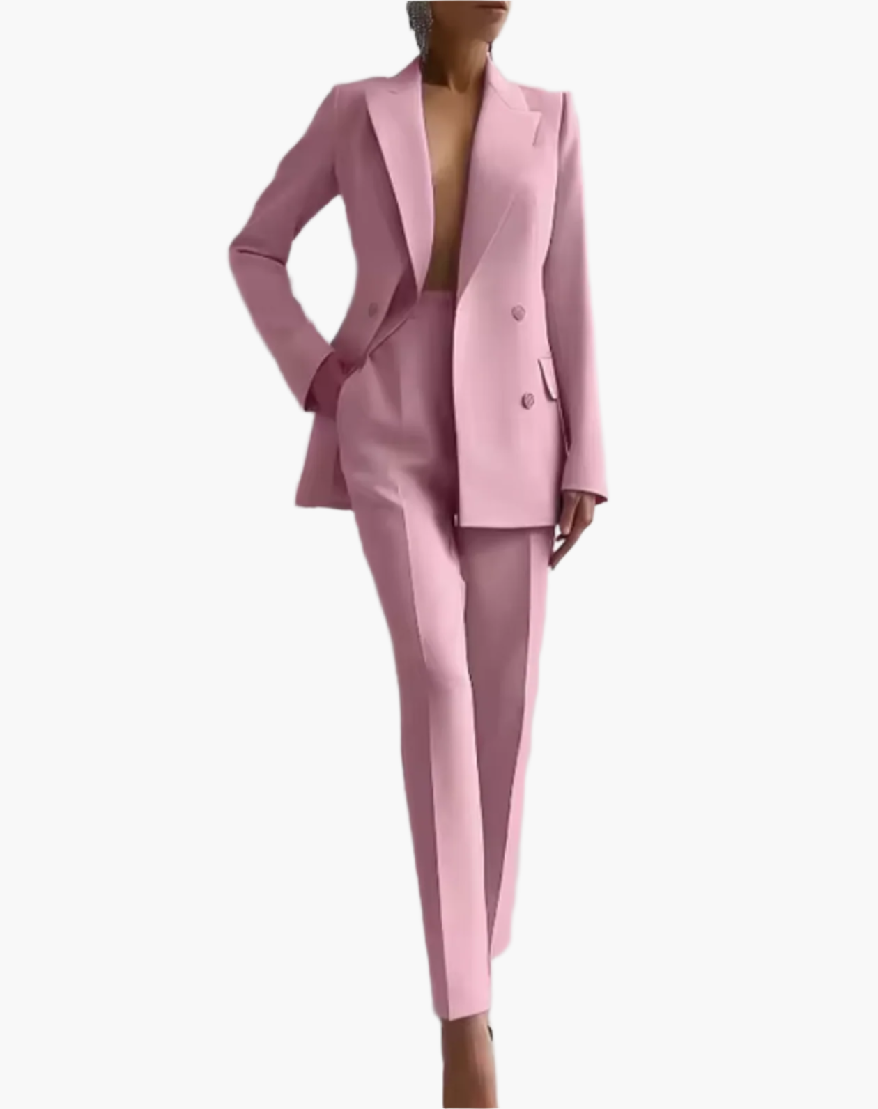 Women's Elegant Office Blazer Suit Set – Professional Two-Piece Summer Workwear