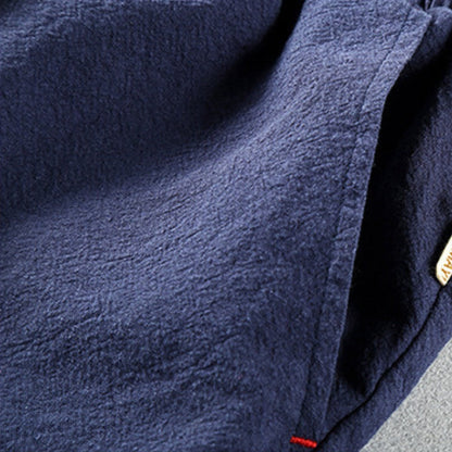Men's Japanese Style Drawstring Trousers for Casual and Outdoor Wear