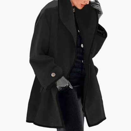 Women's Oversized Wool Blend Winter Coat – Elegant Casual Outerwear