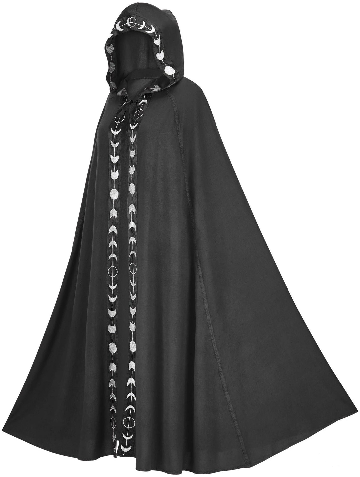 Halloween Unisex Wizard Hooded Cloak Cape Costume for Adults