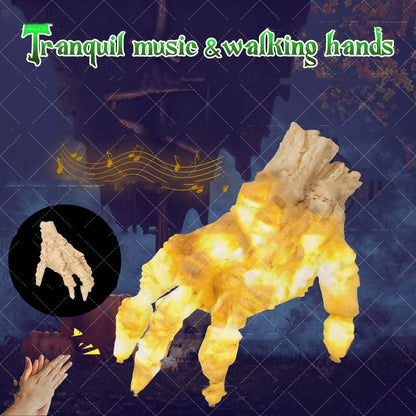 Halloween Glowing Walking Zombie Hand Prop for Spooky Party Decorations