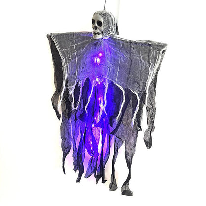 Halloween Hanging Ghost with LED Lights Decoration for Spooky Outdoor Parties
