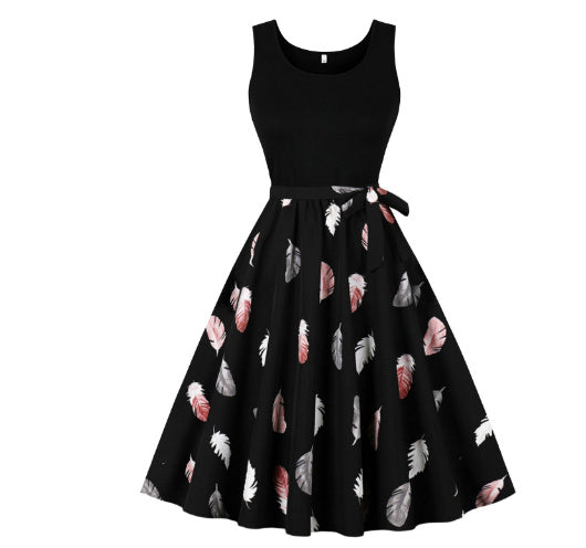Abigail – Tropical Lace Print Dress