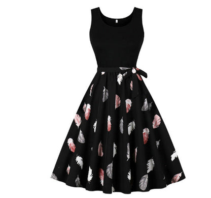 Abigail – Tropical Lace Print Dress