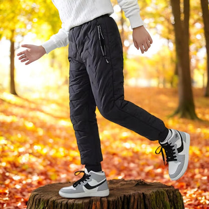 Kids' Outdoor Winter Pants - Water-Resistant, Fleece-Lined, Windproof, Adventure-Ready