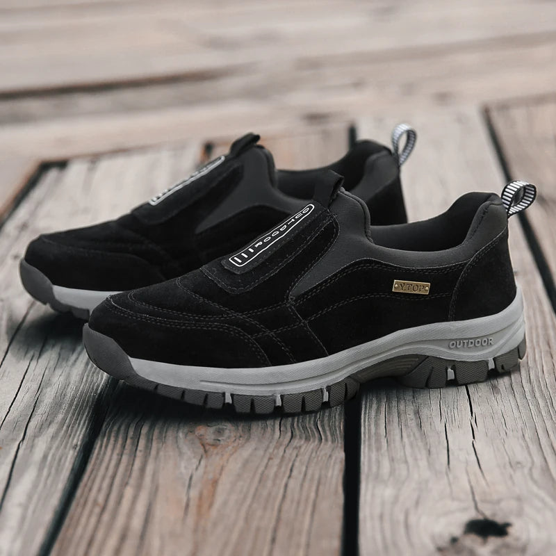 Men's Orthopedic Slip-On Walking Shoes for Outdoor Comfort and Support