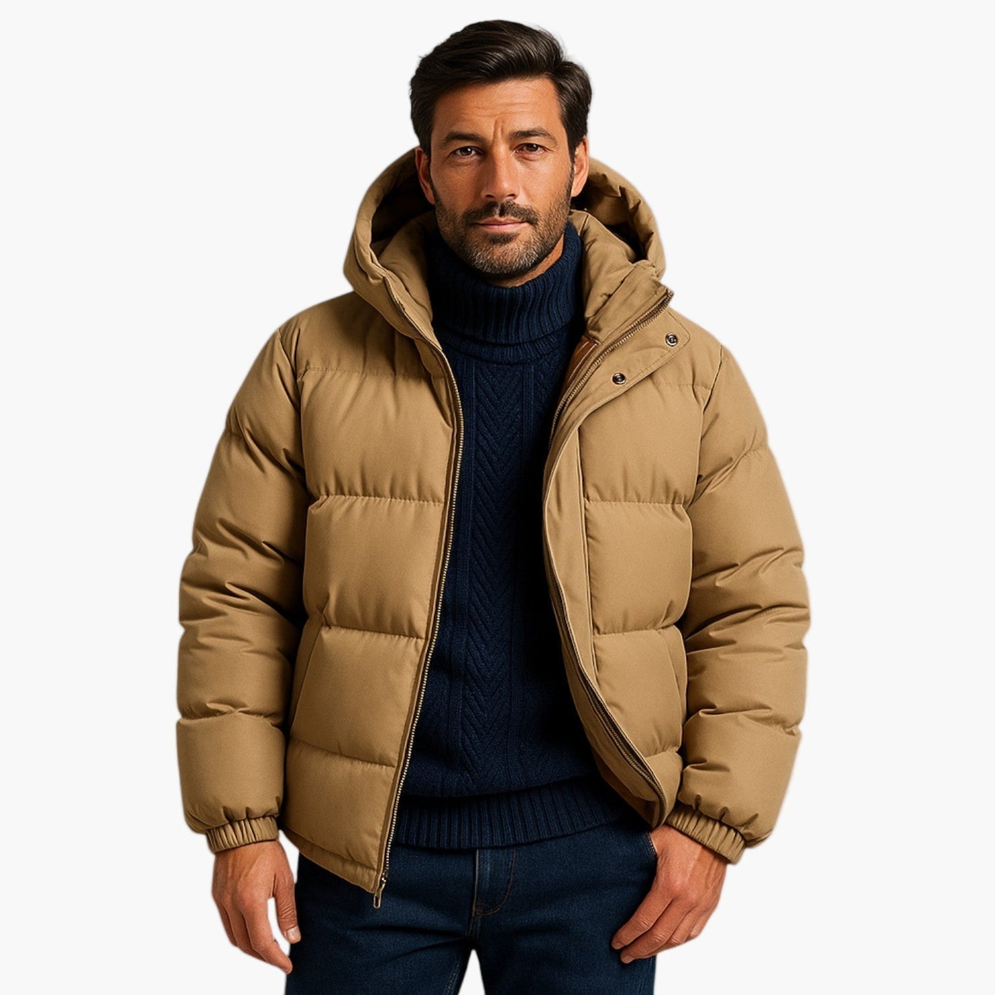 Men's & Women's Winter Down Puffer Parka Jacket, Waterproof Hooded Urban Outdoor Coat