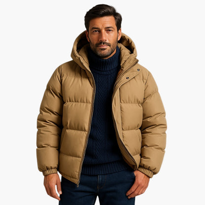 Men's & Women's Winter Down Puffer Parka Jacket, Waterproof Hooded Urban Outdoor Coat