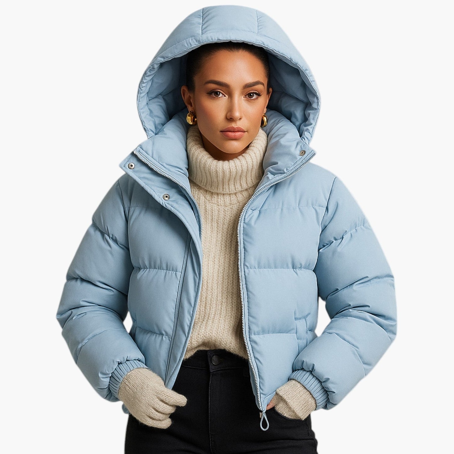 Men's & Women's Winter Down Puffer Parka Jacket, Waterproof Hooded Urban Outdoor Coat