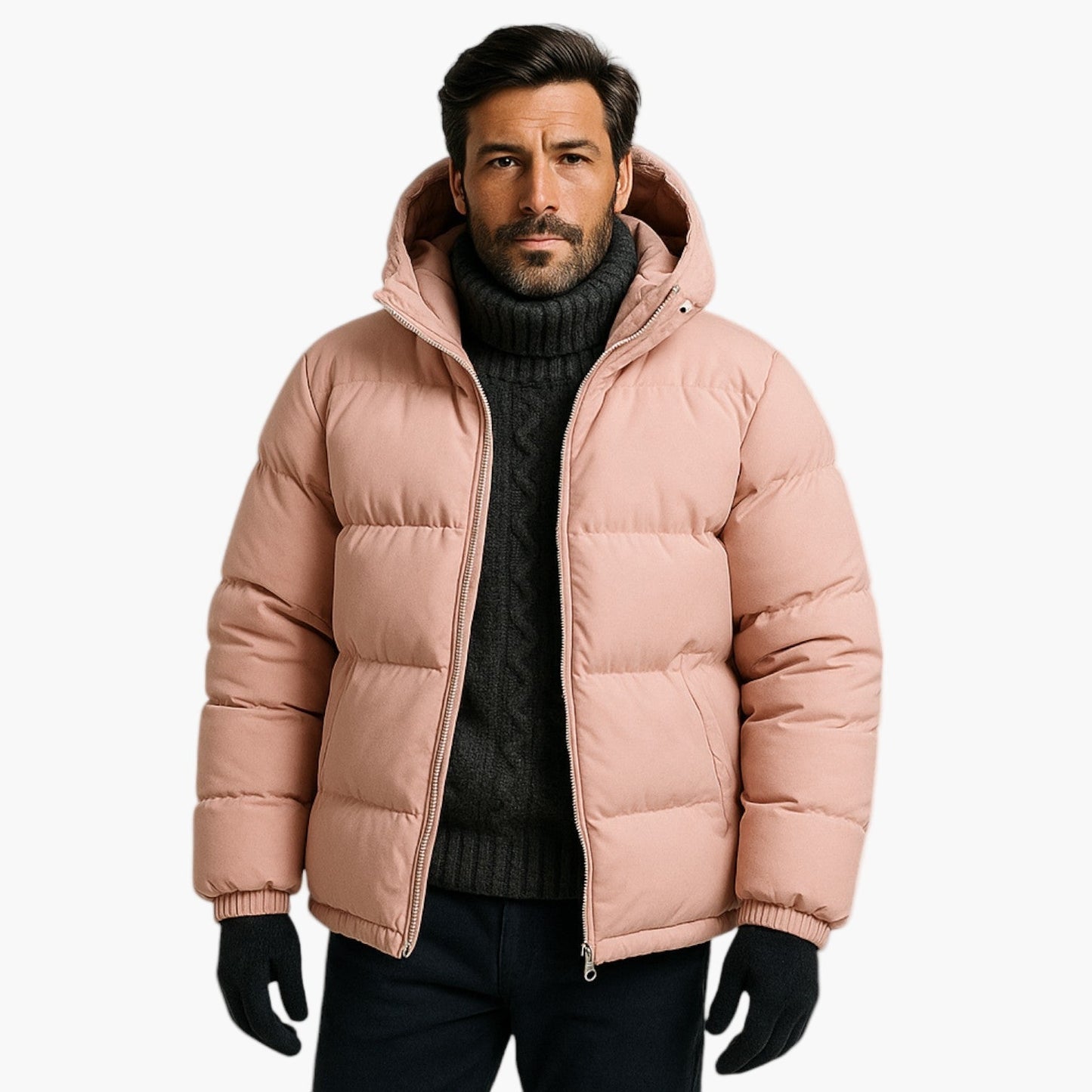 Men's & Women's Winter Down Puffer Parka Jacket, Waterproof Hooded Urban Outdoor Coat
