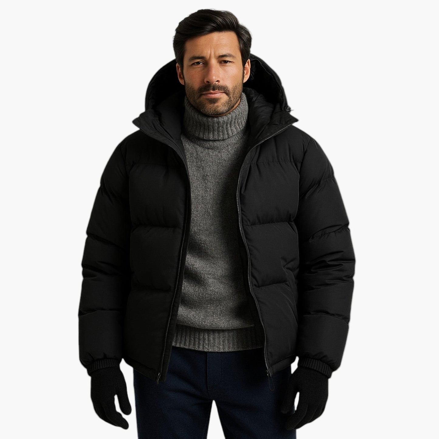 Men's & Women's Winter Down Puffer Parka Jacket, Waterproof Hooded Urban Outdoor Coat