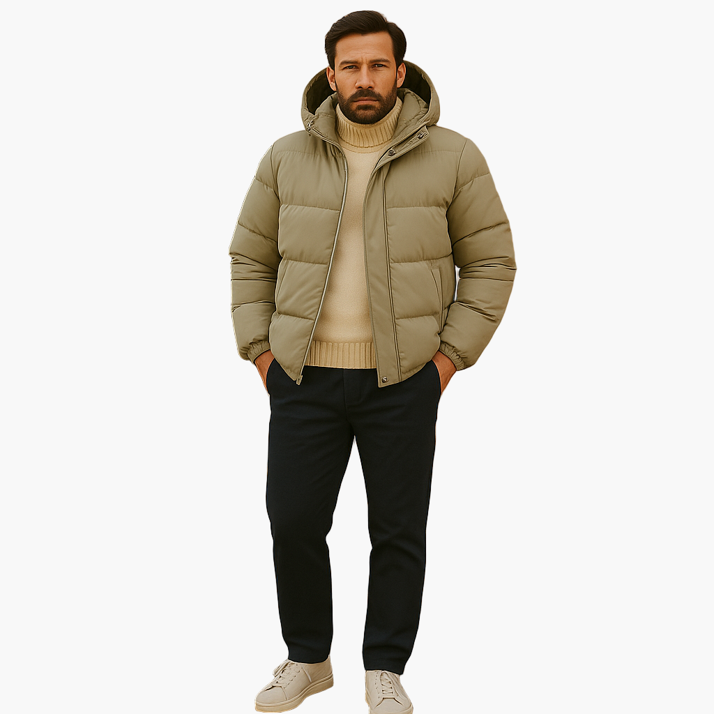 Men's & Women's Winter Down Puffer Parka Jacket, Waterproof Hooded Urban Outdoor Coat