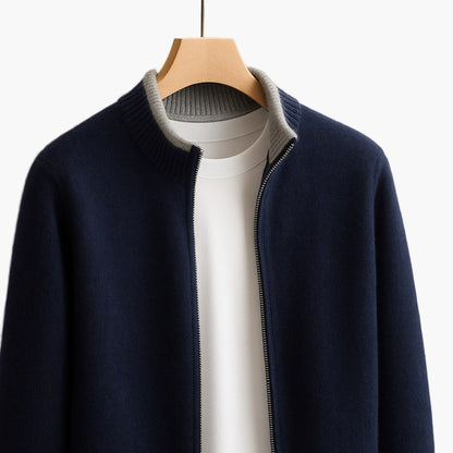 Men's Modern Knit Zip Jacket – Effortless Style & All-Day Comfort