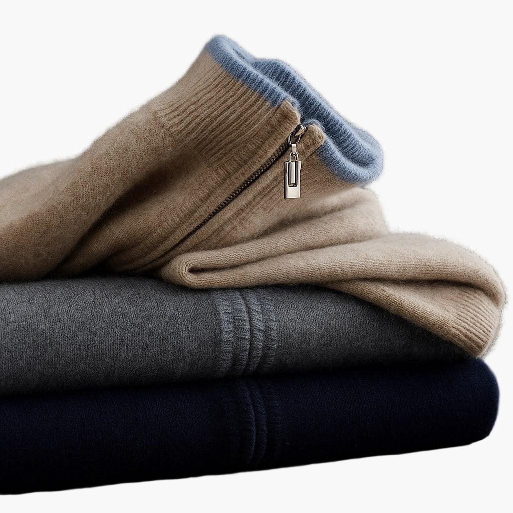 Men's Modern Knit Zip Jacket – Effortless Style & All-Day Comfort