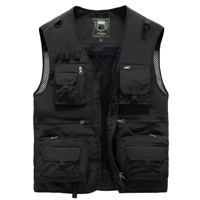 Men's Outdoor Utility Multi-Pocket Camping Vest – Lightweight Adventure Waistcoat