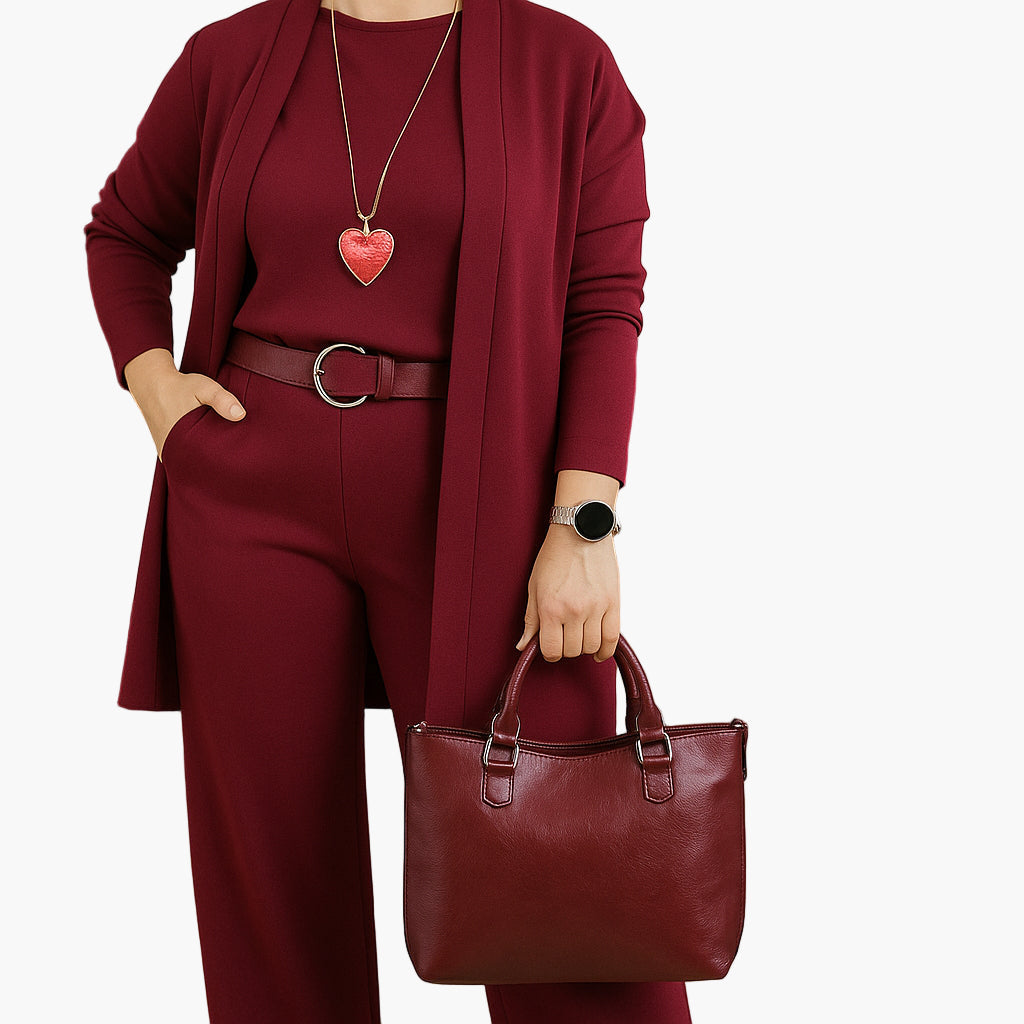 Women's Elegant 3-Piece Minimalist Suit Set for Office and Everyday Wear