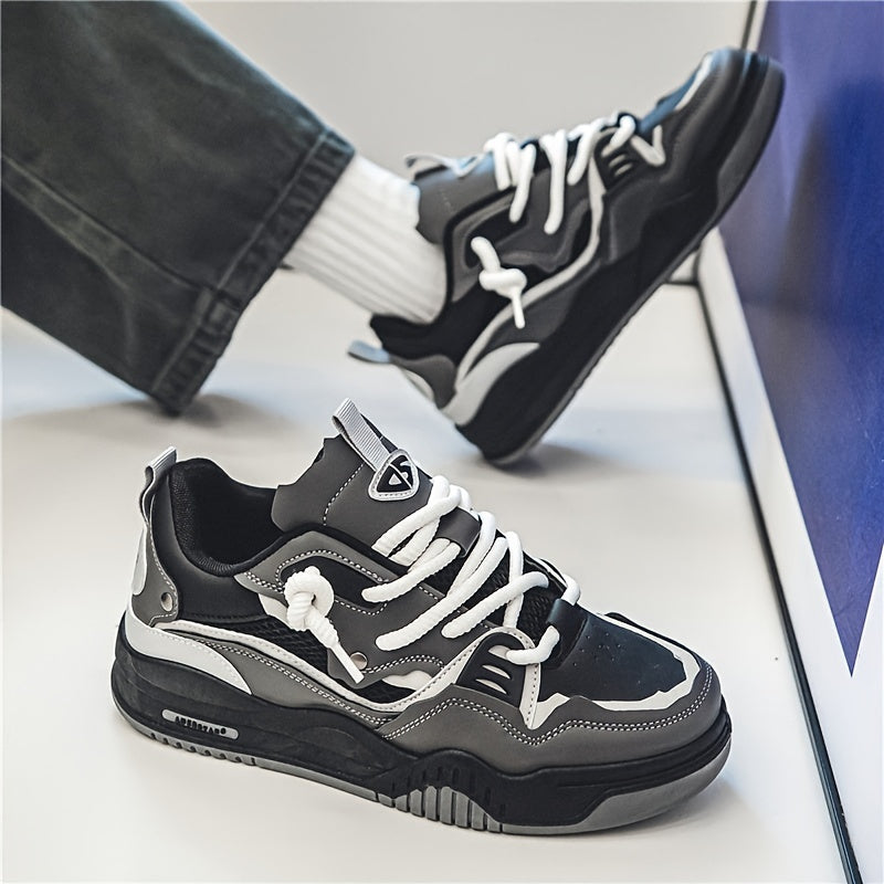 Men's Casual Geometric Pattern Sports Sneakers – Fashion Street Style