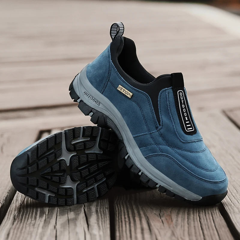 Men's Orthopedic Slip-On Walking Shoes for Outdoor Comfort and Support