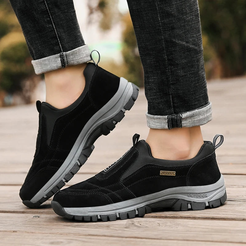 Men's Orthopedic Slip-On Walking Shoes for Outdoor Comfort and Support
