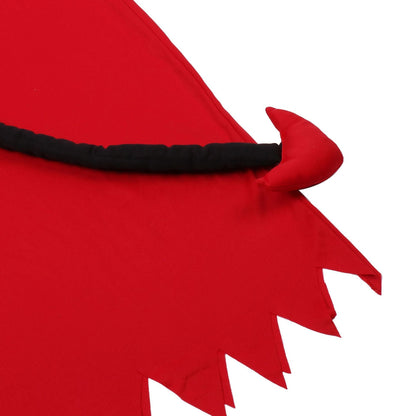 Kids' Halloween Devil Costume Robe with Hood and Light-Up Eyes