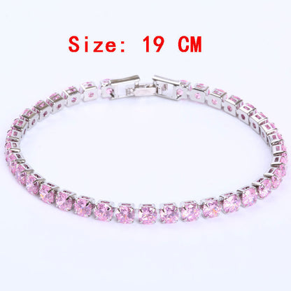 Diana – Simple Gang Drill Zircon Bracelet