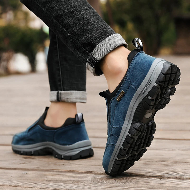 Men's Orthopedic Slip-On Walking Shoes for Outdoor Comfort and Support