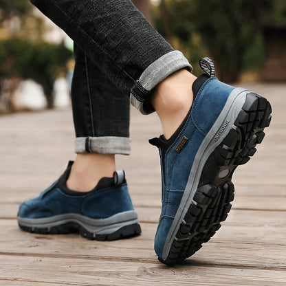 Men's Orthopedic Slip-On Walking Shoes for Outdoor Comfort and Support