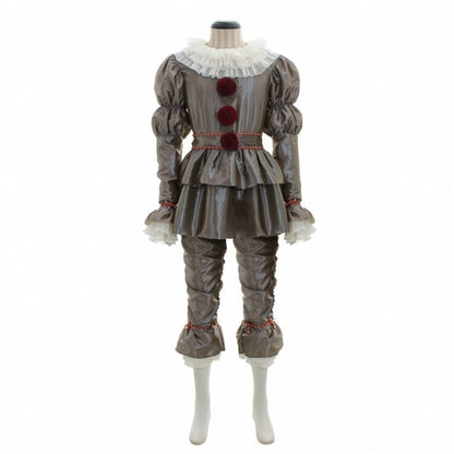 Halloween Pennywise Clown Costume Set for Adults – Scary Party Cosplay Outfit