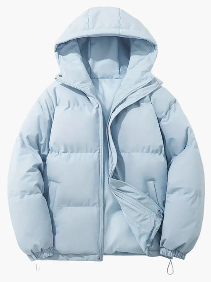 Men's Classic Winter Puffer Jacket Hooded Warm Outdoor Coat