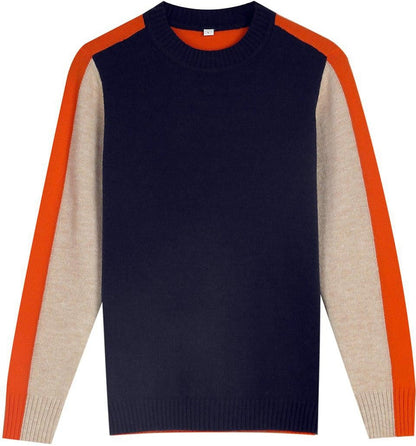Women's Graphic Colorblock Sweater – Modern Urban Fitted Pullover