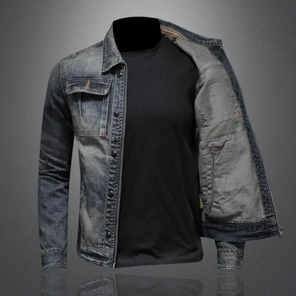Men's Classic Denim Jacket for Everyday Style and Versatile Layering