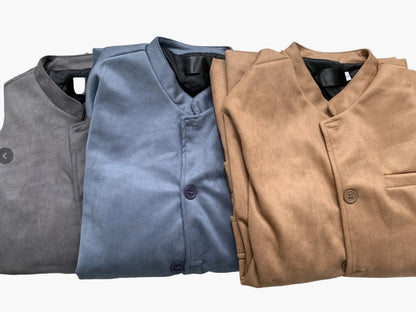 Men's Classic Italian Tailored Stand Collar Blazer – Modern Formal & Casual Elegance