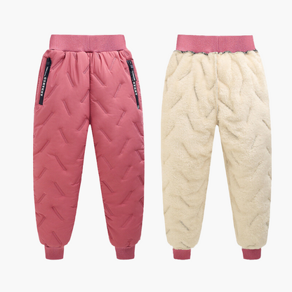 Kids' Outdoor Winter Pants - Water-Resistant, Fleece-Lined, Windproof, Adventure-Ready