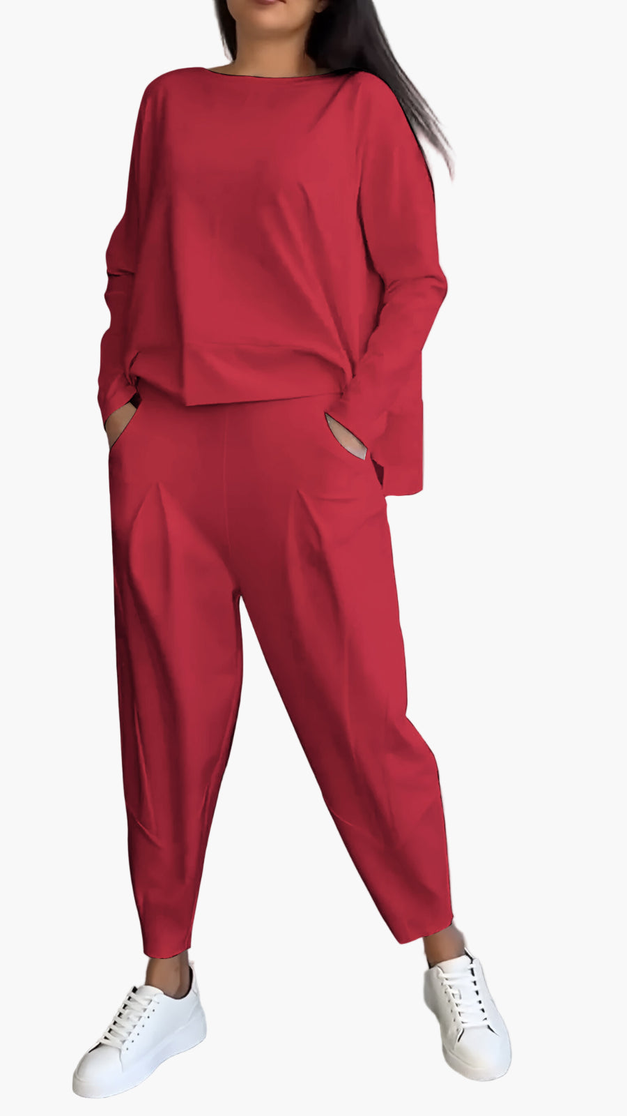 Women's Relaxed Fit Two-Piece Loungewear Set – Casual Cozy Lounge and Street Style Outfit