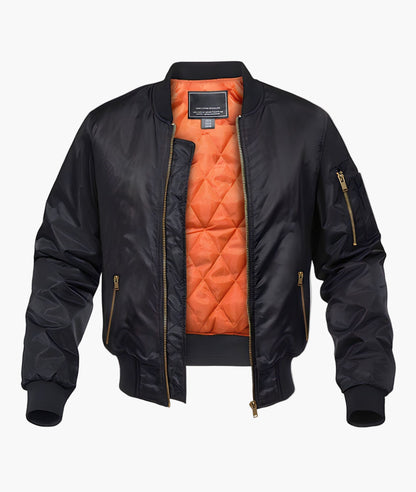 Men's Bomber Jacket – Relaxed Fit, Quilted Lining, Trendy Street Style, Everyday Wear