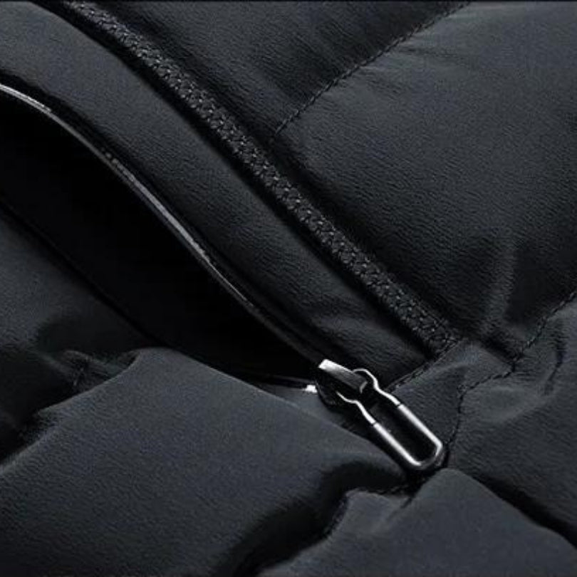 Men's Puffer Thermal Vest with Hood – Modern Outdoor and Casual Style