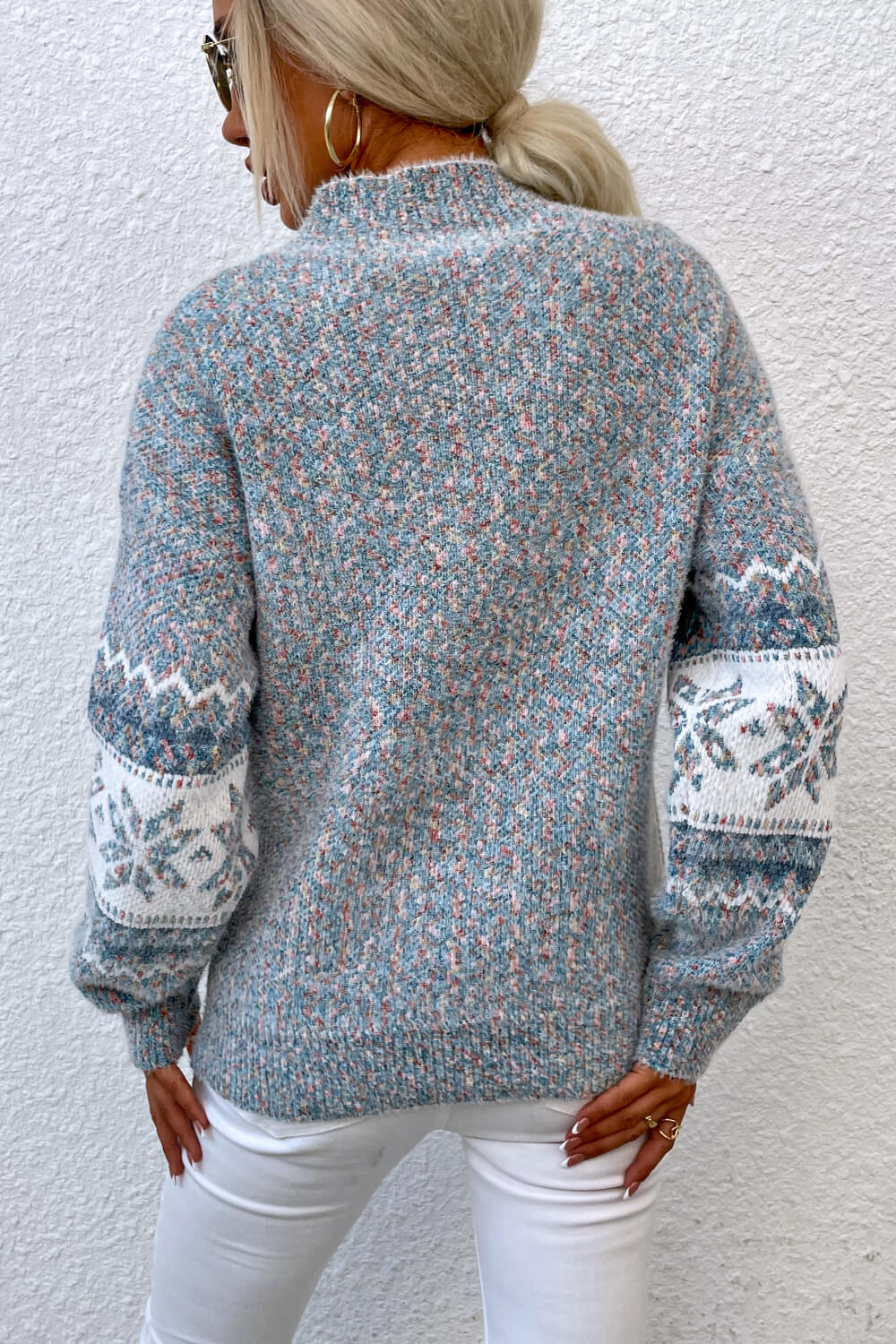 Women's Cozy Nordic Knit Pullover Sweater – Winter Casual Style