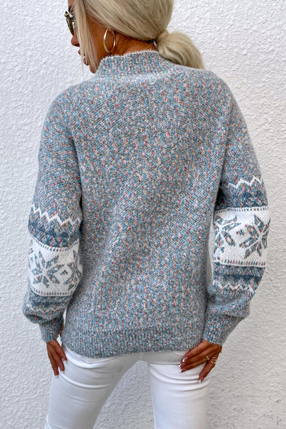 Women's Cozy Nordic Knit Pullover Sweater – Winter Casual Style