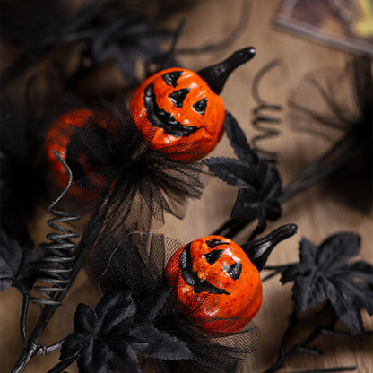 Halloween Pumpkin Twig Picks for Spooky Party Decoration