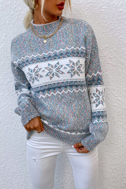 Women's Cozy Nordic Knit Pullover Sweater – Winter Casual Style