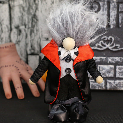 Halloween Vampire Gnome Doll Decoration for Spooky Parties and Haunted Home Decor