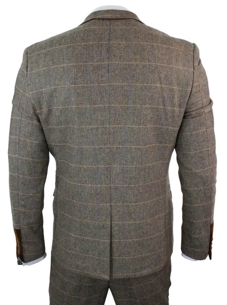 Men's Three-Piece Double Breasted Suit – Classic British Style for Weddings and Special Occasions
