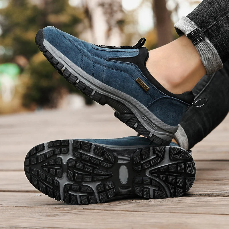 Men's Orthopedic Slip-On Walking Shoes for Outdoor Comfort and Support