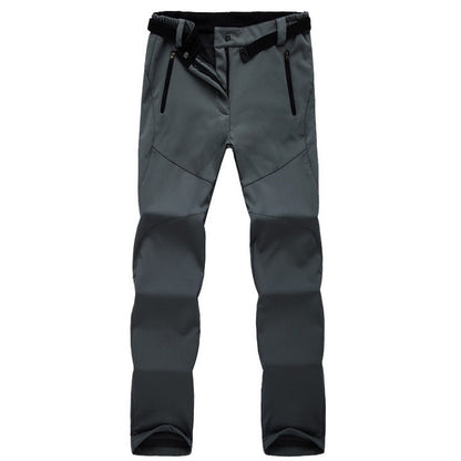 Men's Outdoor Waterproof Hiking Pants – Tactical Fleece-Lined Trekking Trousers