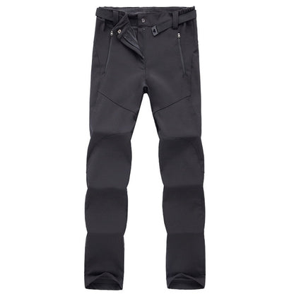 Men's Outdoor Waterproof Hiking Pants – Tactical Fleece-Lined Trekking Trousers
