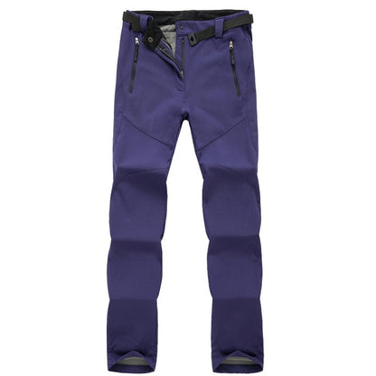 Men's Outdoor Waterproof Hiking Pants – Tactical Fleece-Lined Trekking Trousers